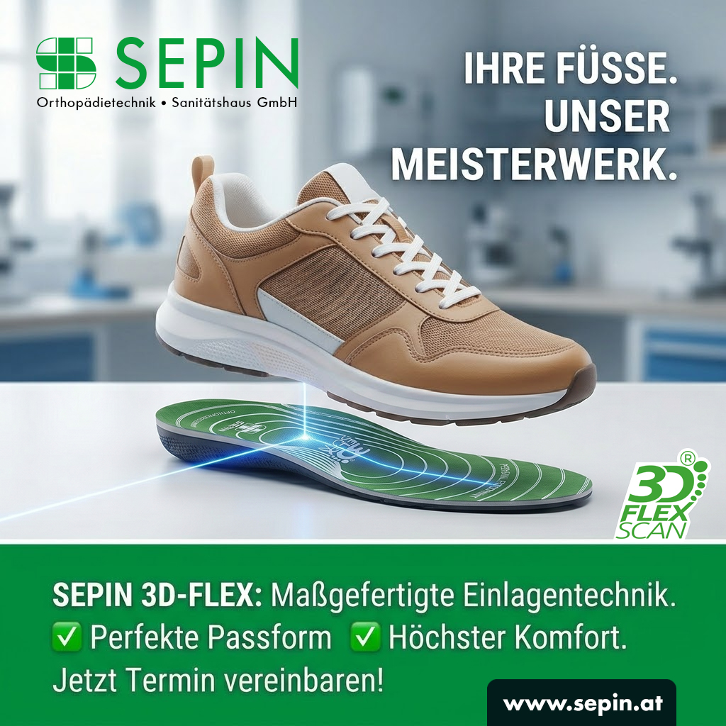 Maßgefertigte Schuheinlagen von SEPIN